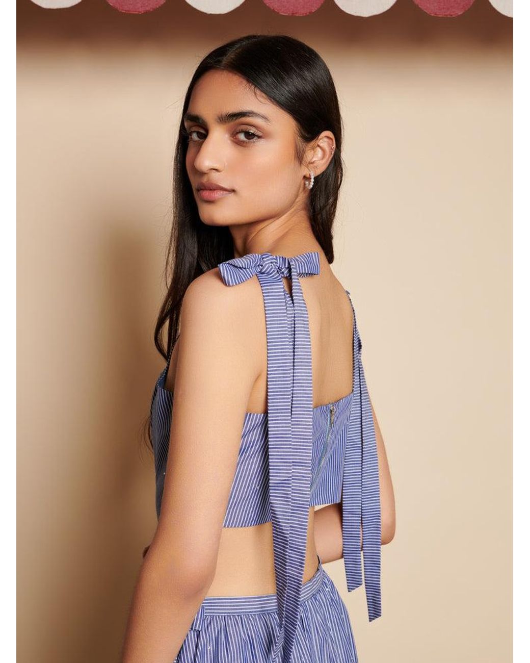 Sister Jane Blue Ivy Stripe Crop Top