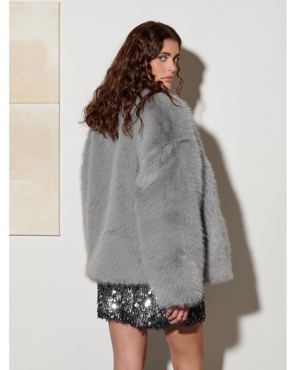 Sister Jane Gray Ghospell Rylee Faux Fur Coat