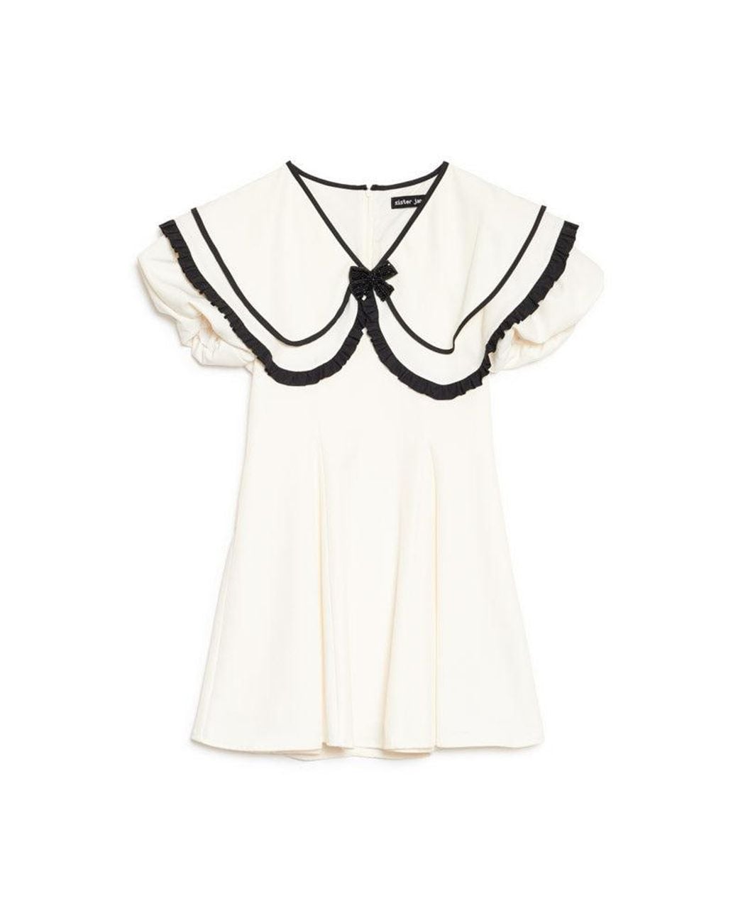 Sister Jane Natural Daffodil Collar Mini Dress