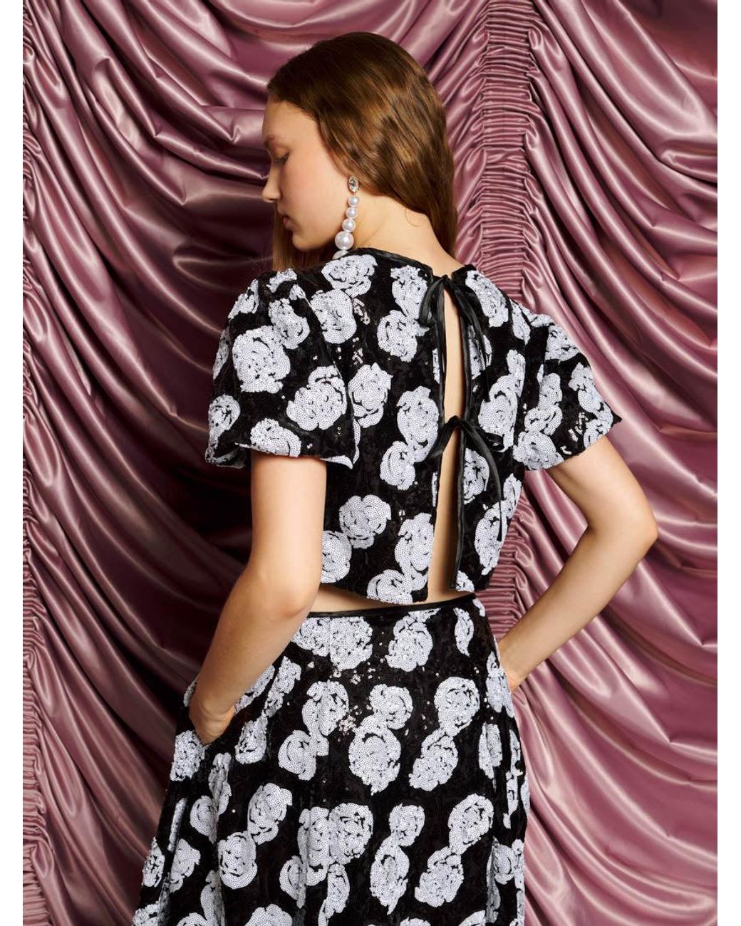 Sister Jane Pink Dream Roxie Rose Sequin Top