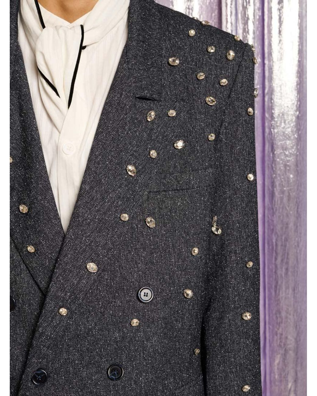 Sister Jane Gray Preston Gem Double Breasted Blazer