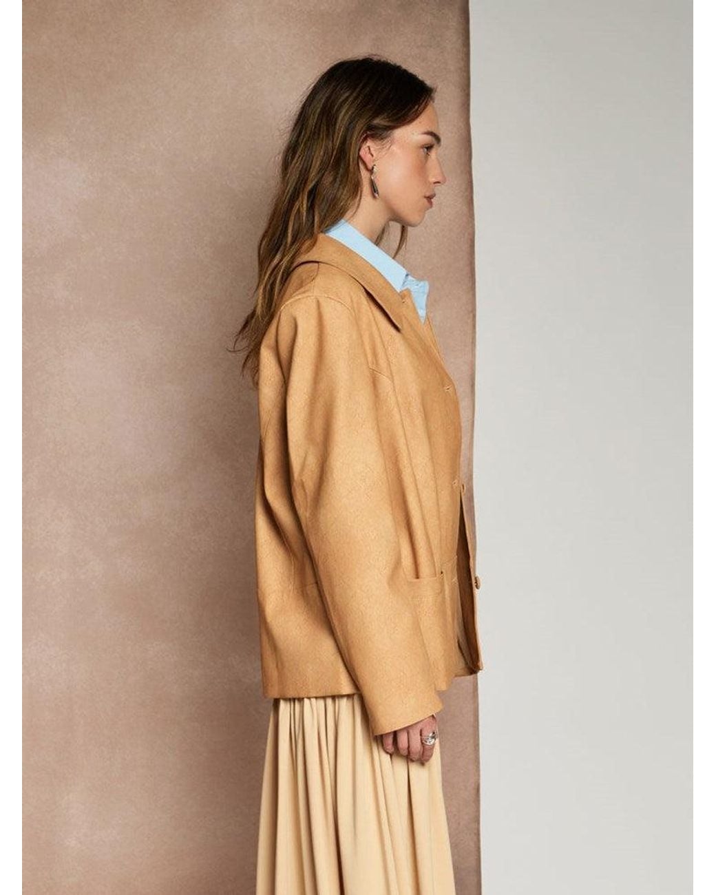 Sister Jane Natural Ghospell Camila Faux Leather Jacket
