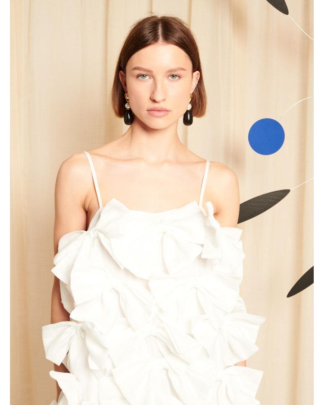 Sister Jane Natural Dream Neroli Bow Mini Dress