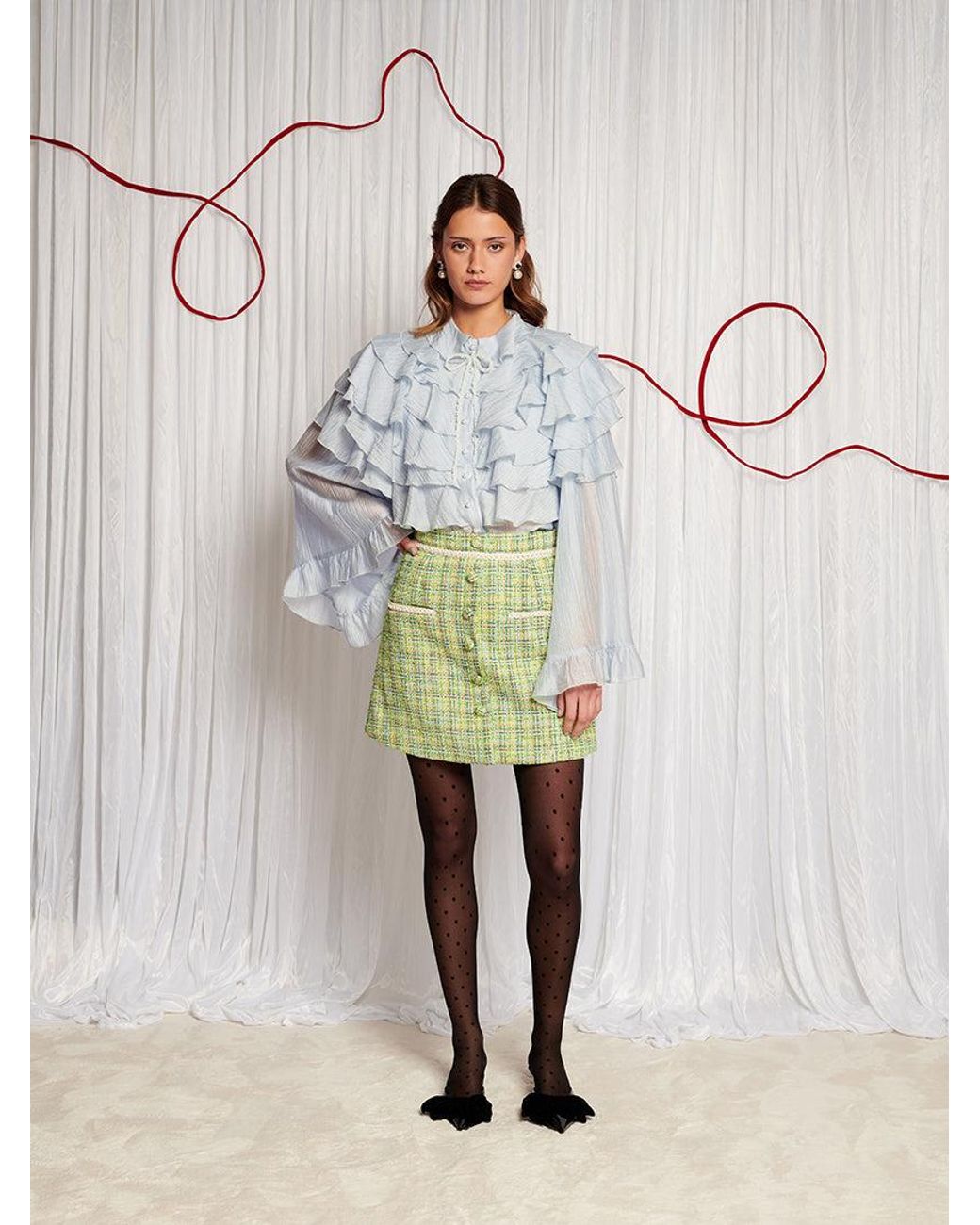 Sister Jane Green Dream Hummingbird Tweed Mini Skirt