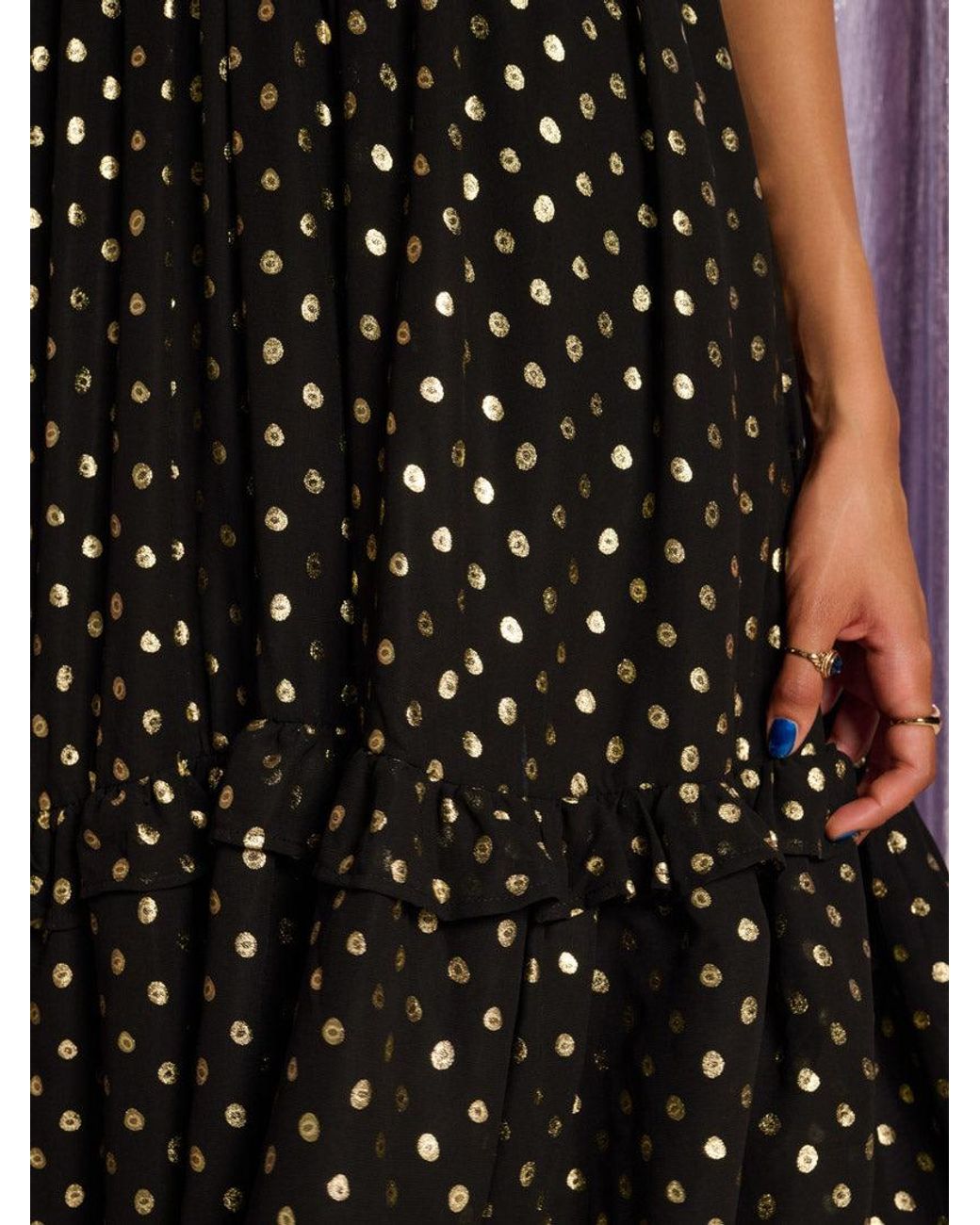 Sister Jane Purple Joan Spot Midi Dress
