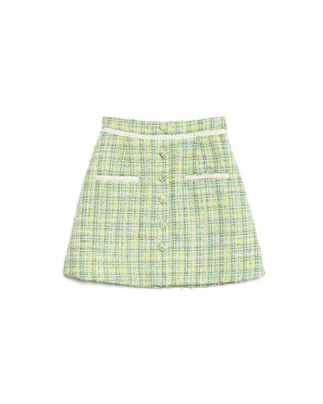Sister Jane Green Dream Hummingbird Tweed Mini Skirt