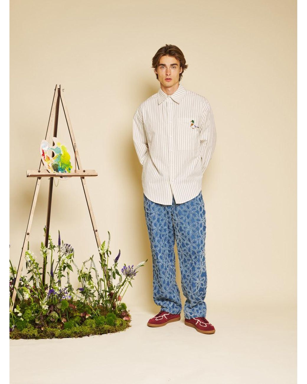 Sister Jane Natural Canard Oversized Shirt