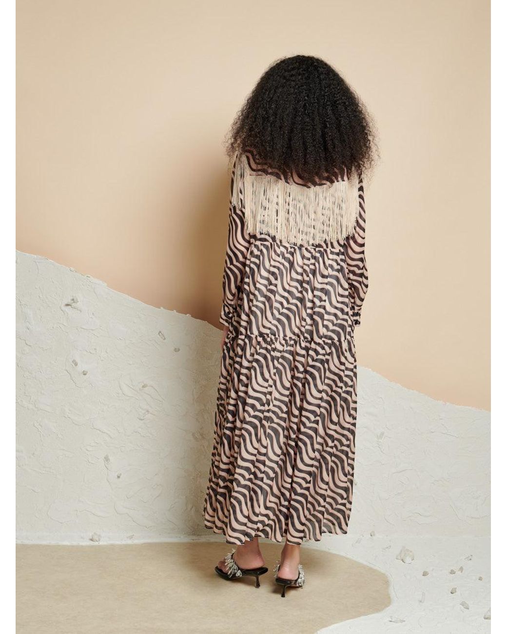 Sister Jane Natural Ghospell Cecilia Printed Midi Dress