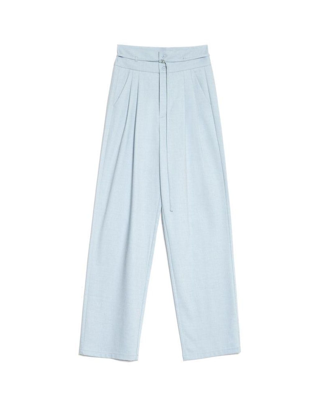 Sister Jane Blue Evander High Waisted Trousers