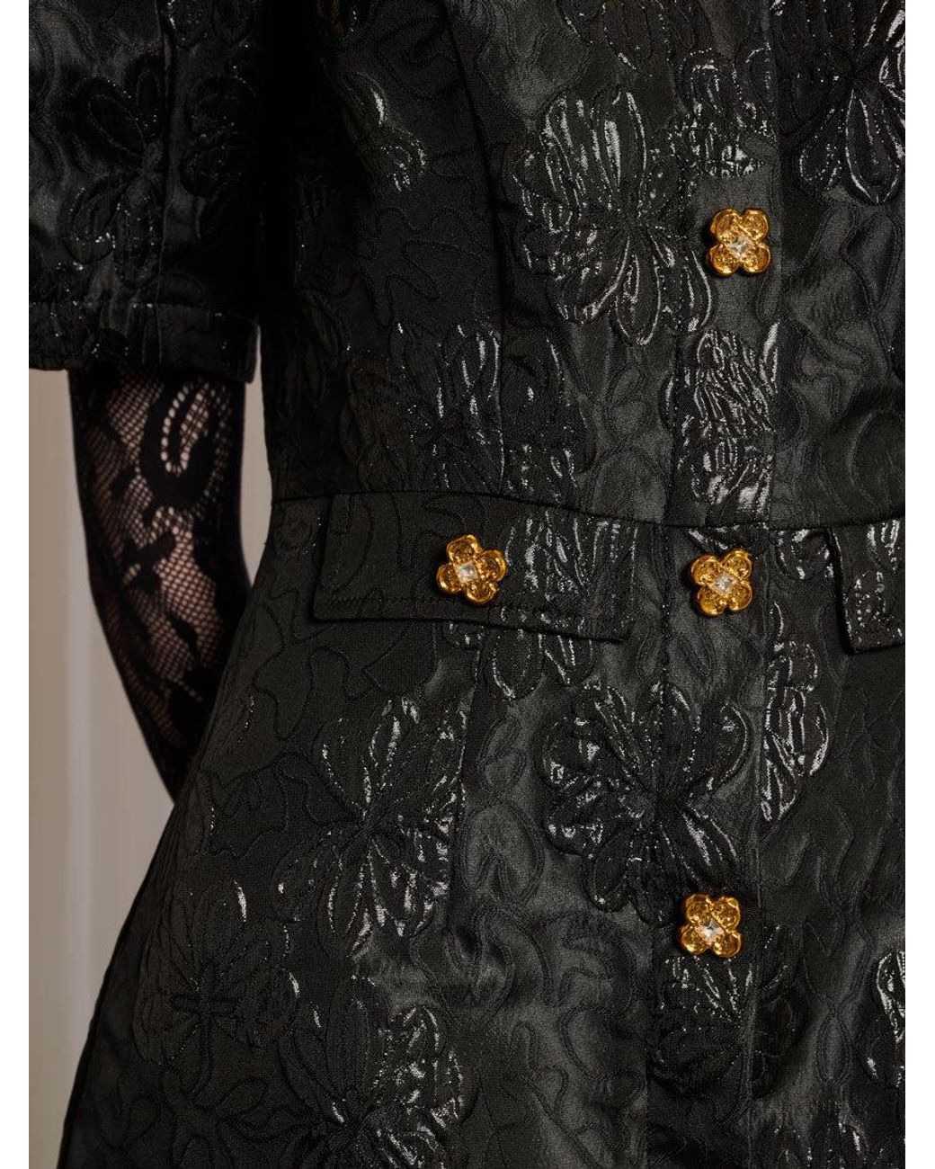 【sister jane】Ravel Jacquard Midi Dress フローラル BLACK Ravel Jacquard Midi Dress – Sister Jane