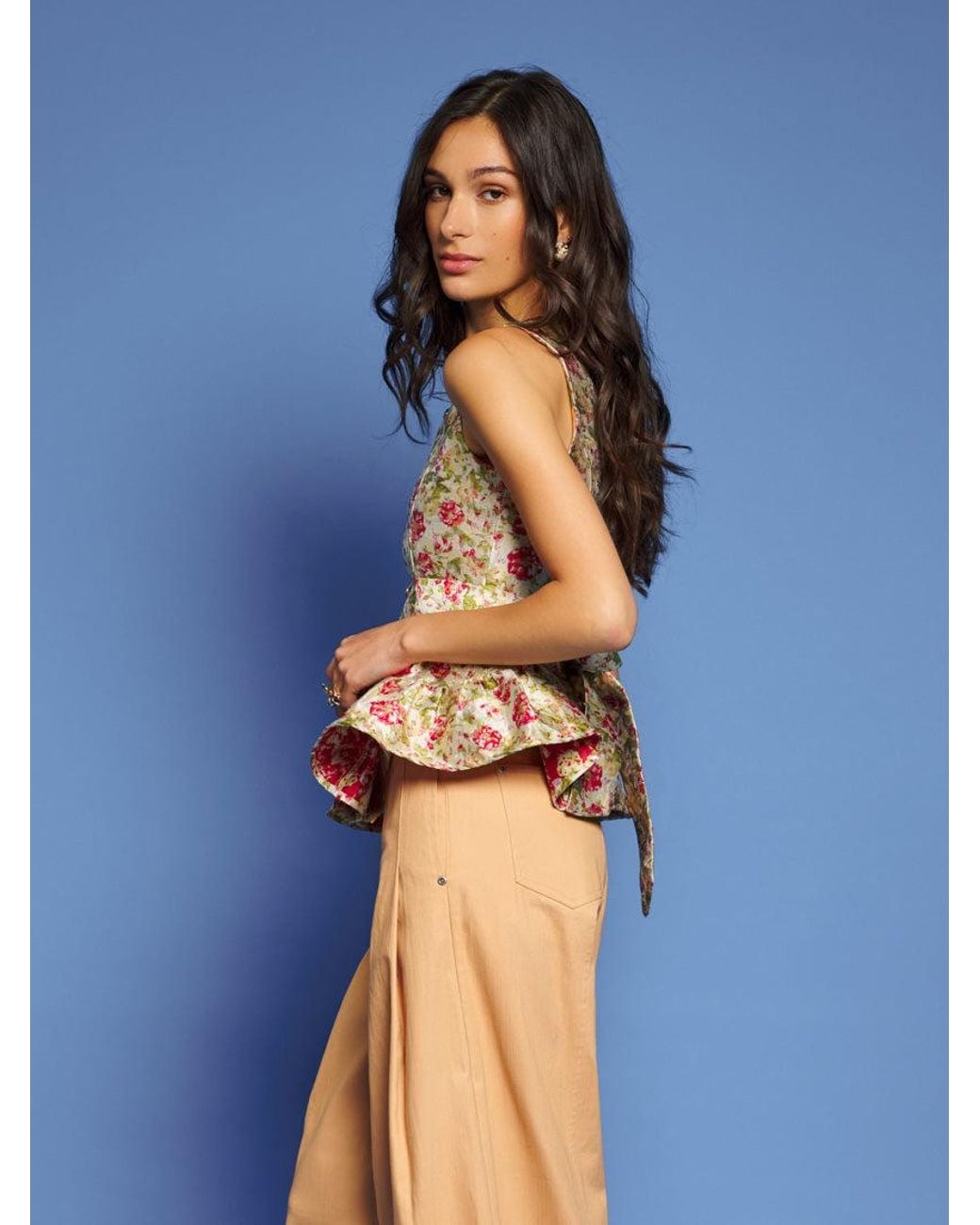 Sister Jane Blue Dream Forest Echo Jacquard Top