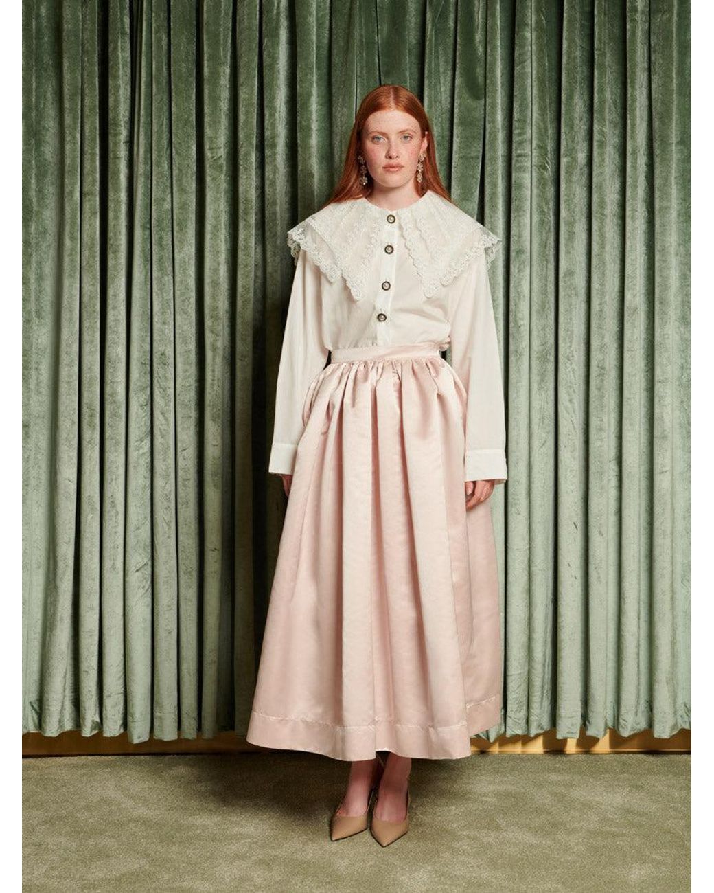 Sister Jane Natural Dream Pastiche Midi Skirt