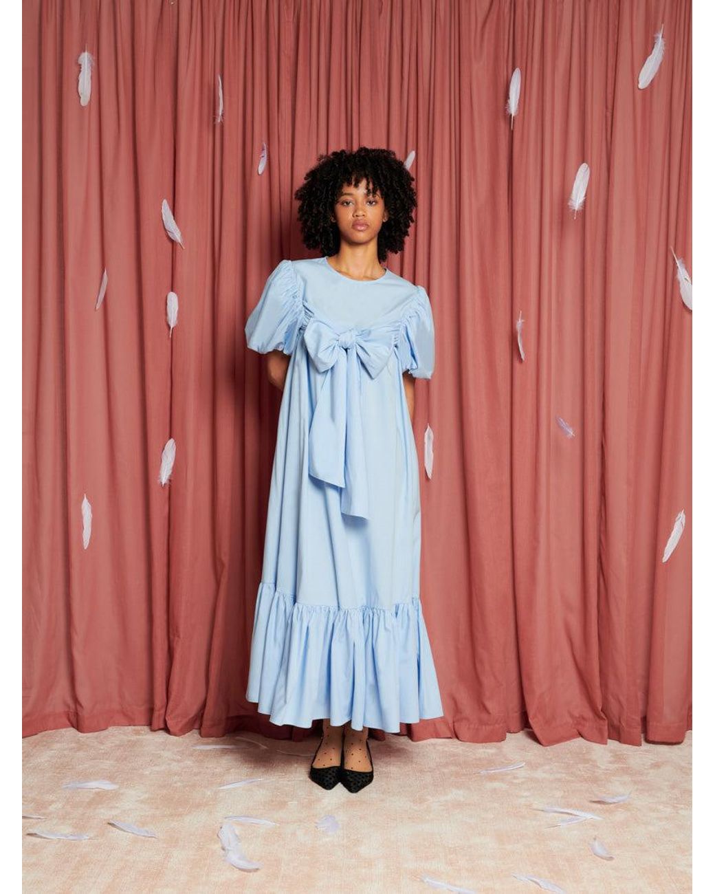 Sister Jane Red Flutter Bow Midi Dress