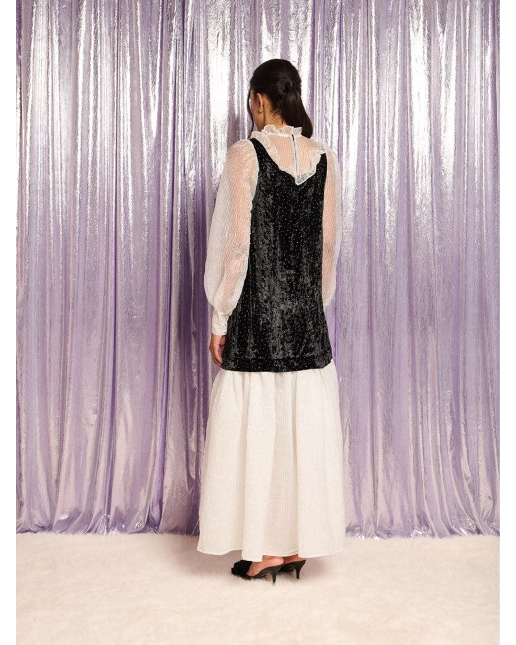 Sister Jane Pink Starlet Velvet Maxi Dress
