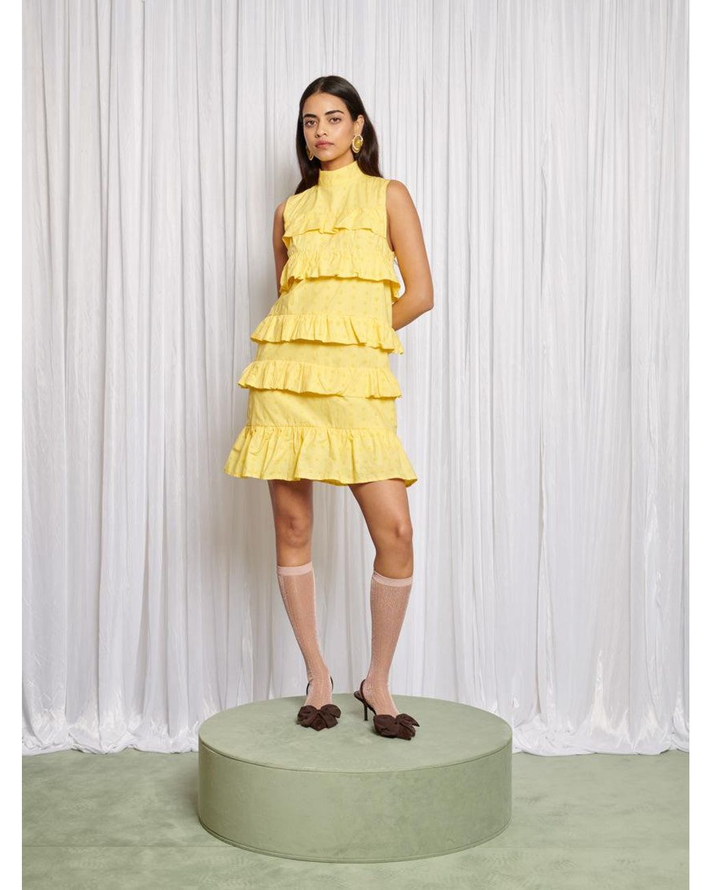 Sister Jane Yellow Lola Blossom Mini Dress