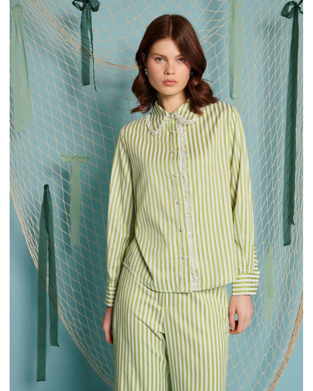 Sister Jane Green Seven Seas Stripe Shirt