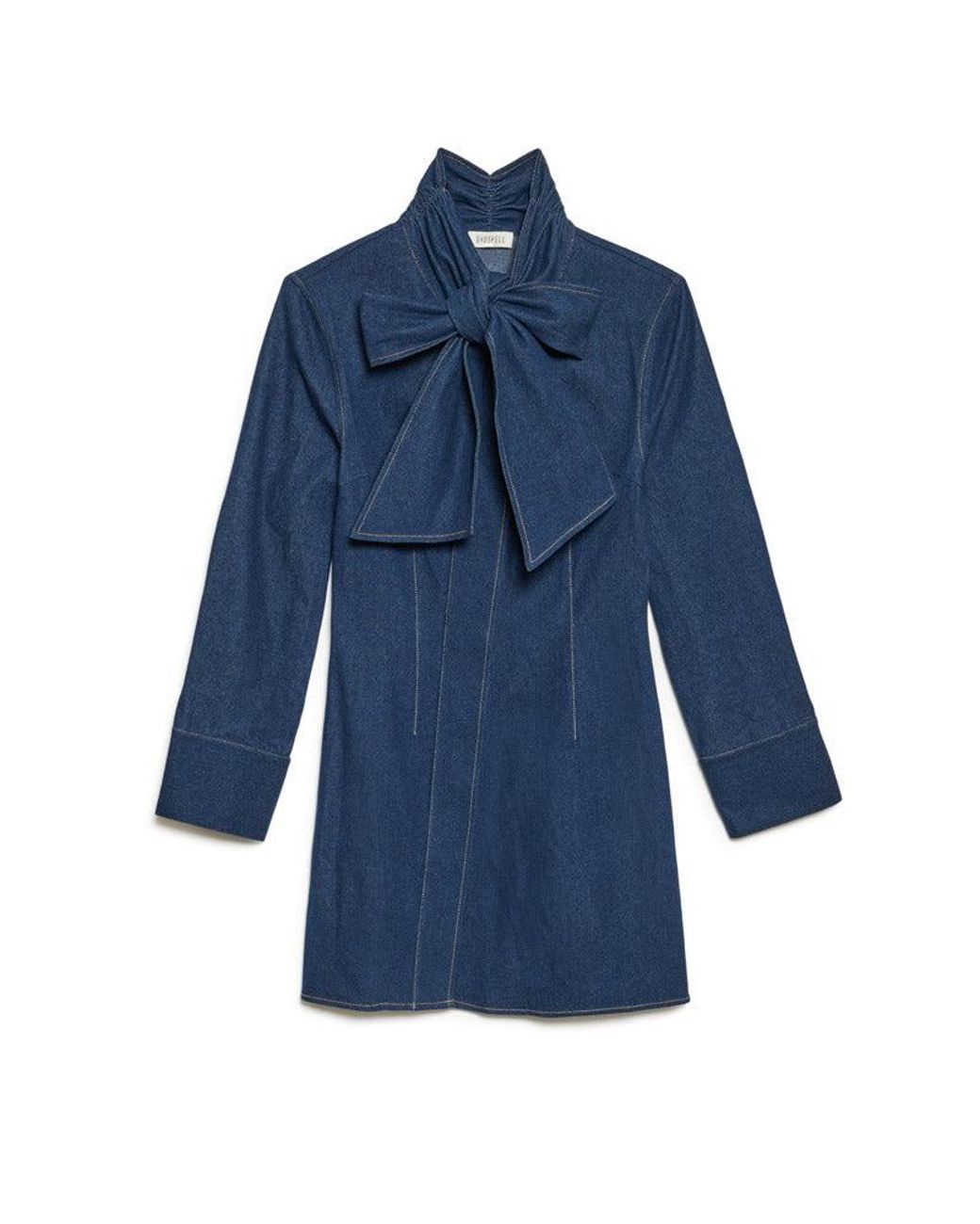 Sister Jane Blue Ghospell Autumn Denim Mini Dress