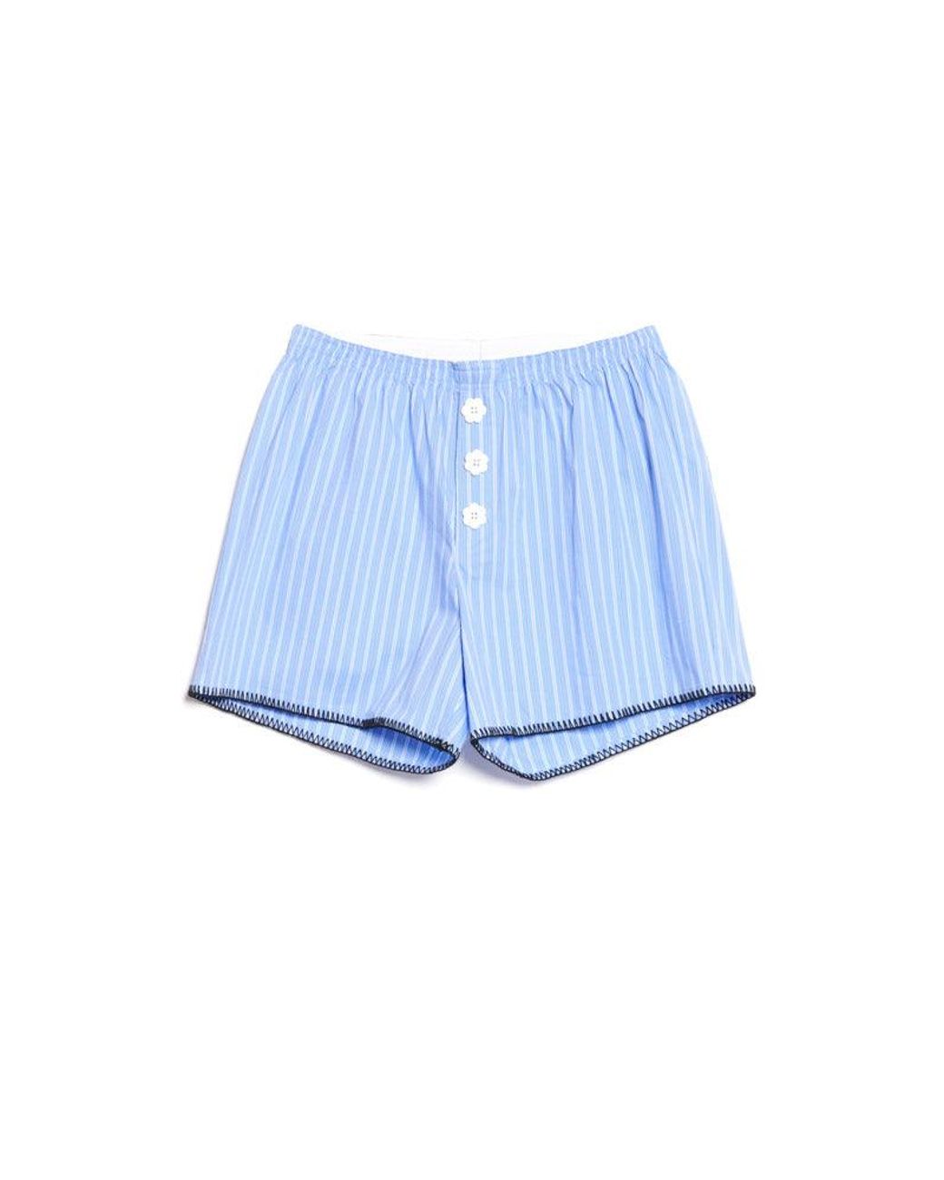 Sister Jane Blue Isak Stripe Shorts