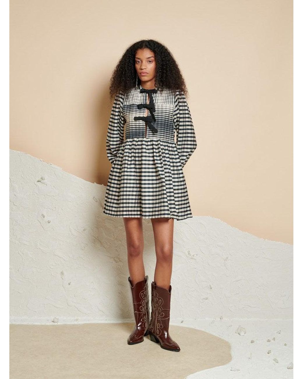 Sister Jane Multicolor Ghospell Bobbi Check Mini Dress