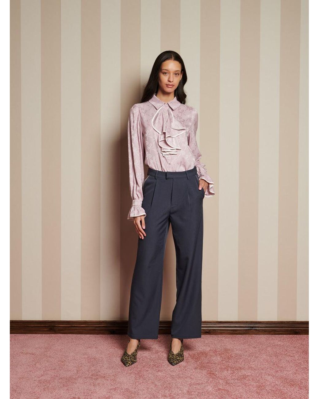 Sister Jane Multicolor Albert Trimmed Tailored Trousers