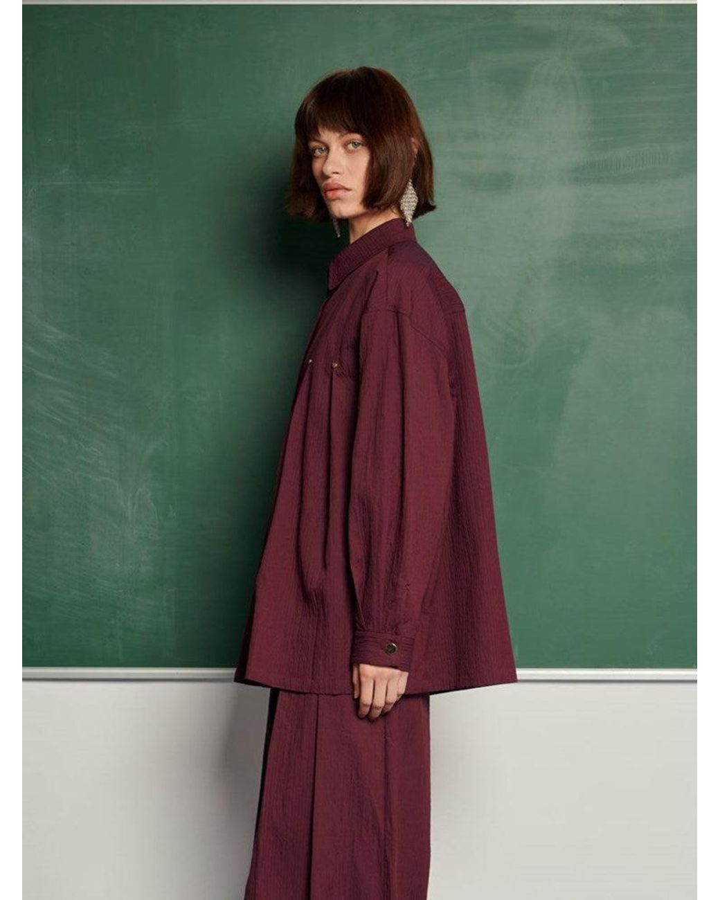 Sister Jane Green Ghospell Kiraz Pleated Shirt
