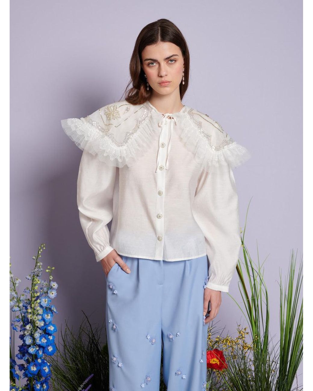 Sister Jane White Dream Evening Primrose Blouse