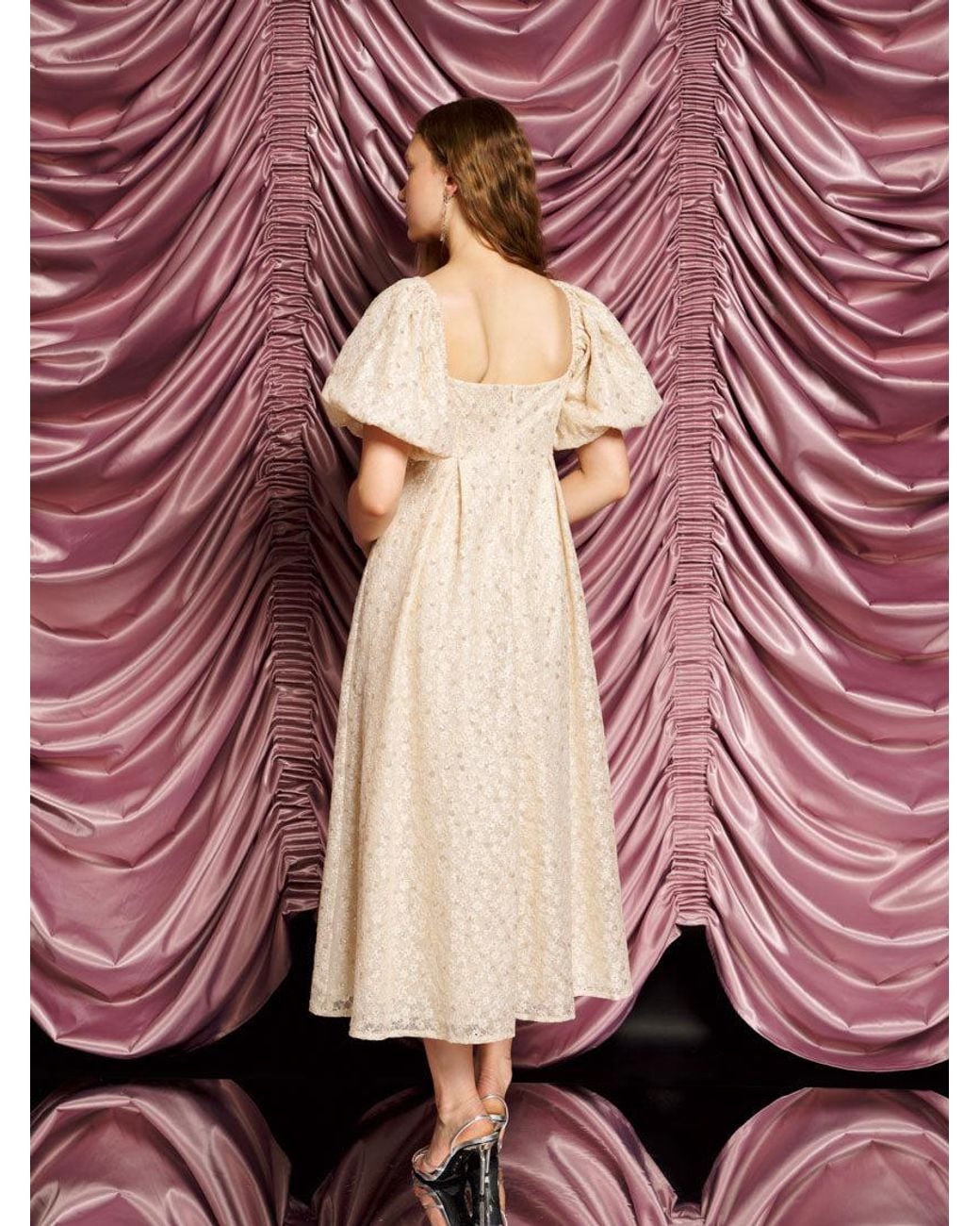 Sister Jane Pink Dream Sally Lace Midi Dress