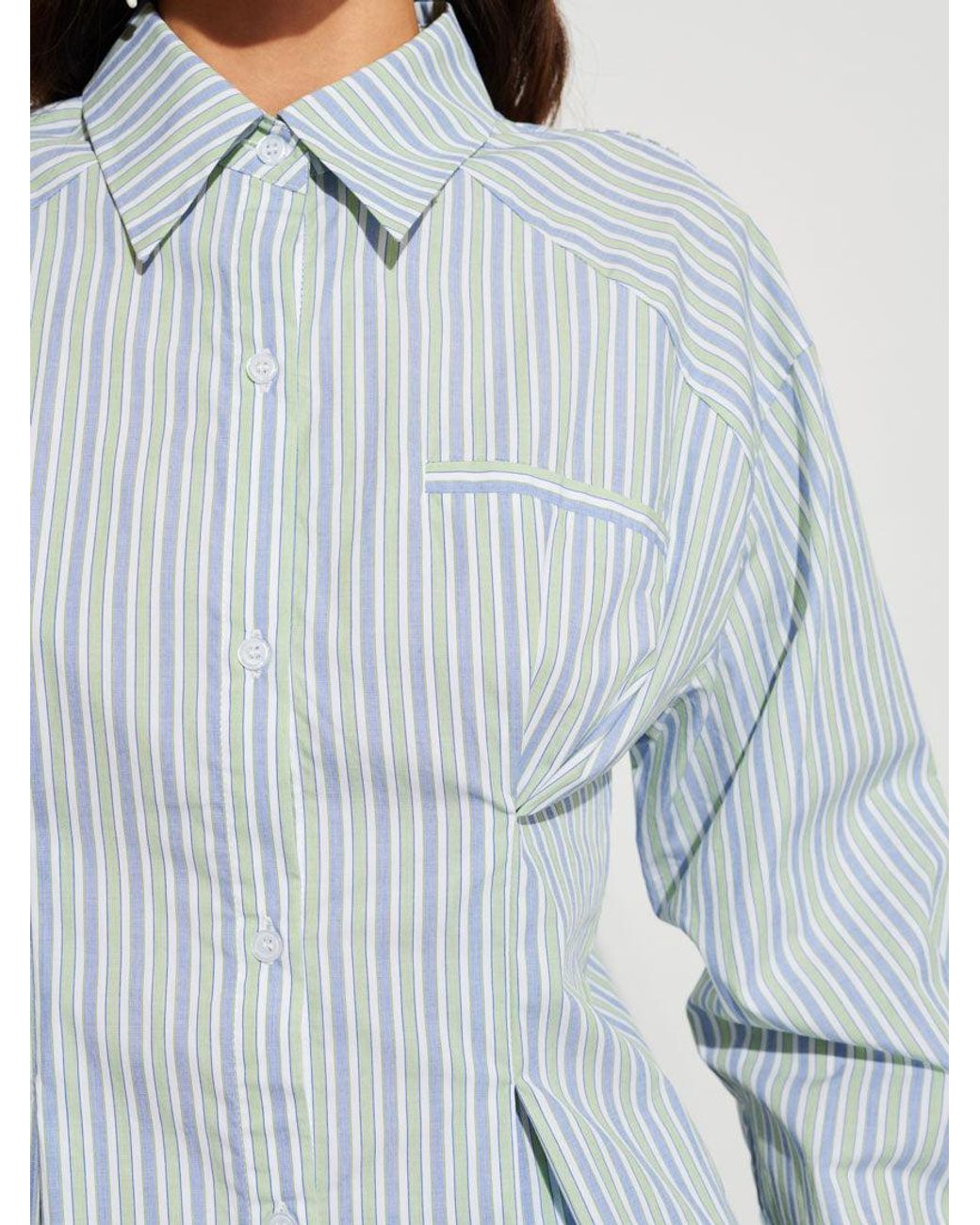 Sister Jane Blue Ghospell Delta Stripe Shirt
