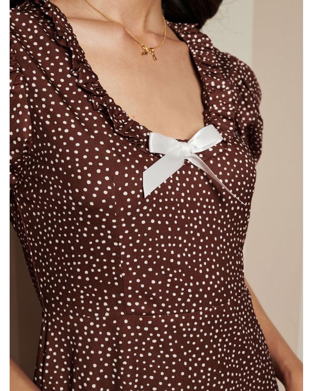 Sister Jane Brown Knick Knack Midi Dress