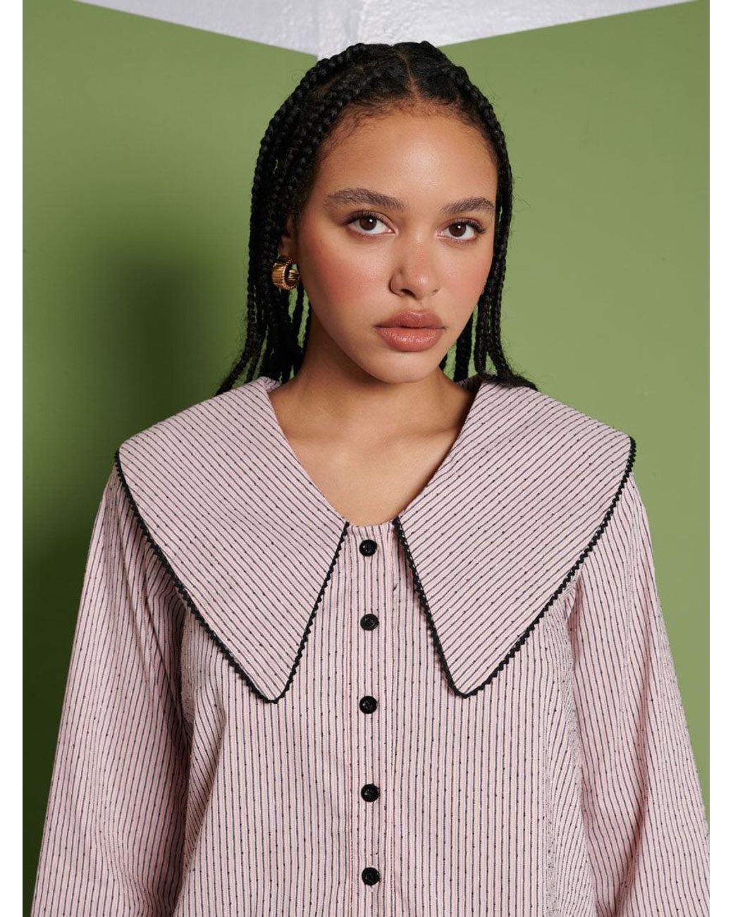 Sister Jane Green Ghospell Dara Stripe Shirt
