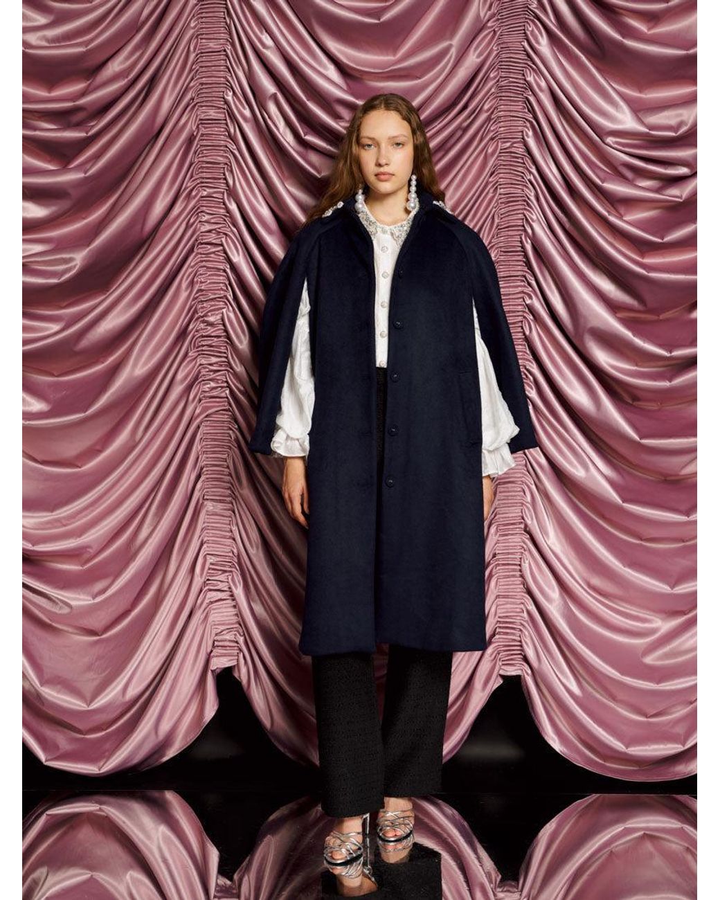 Sister Jane Pink Dream Manhattan Cape Coat