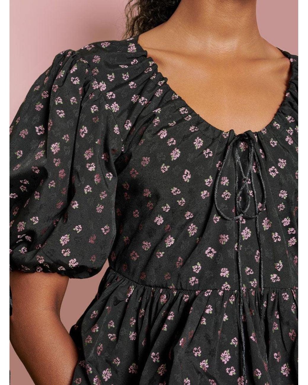 Sister Jane Black Dream Pepper Floral Top