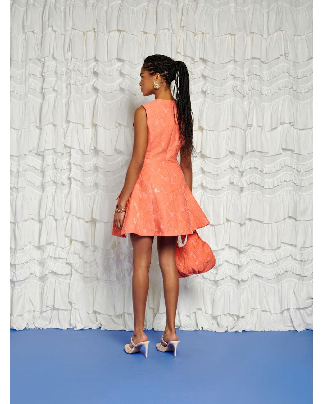 Sister Jane Multicolor Dream Tangerine Jacquard Mini Dress
