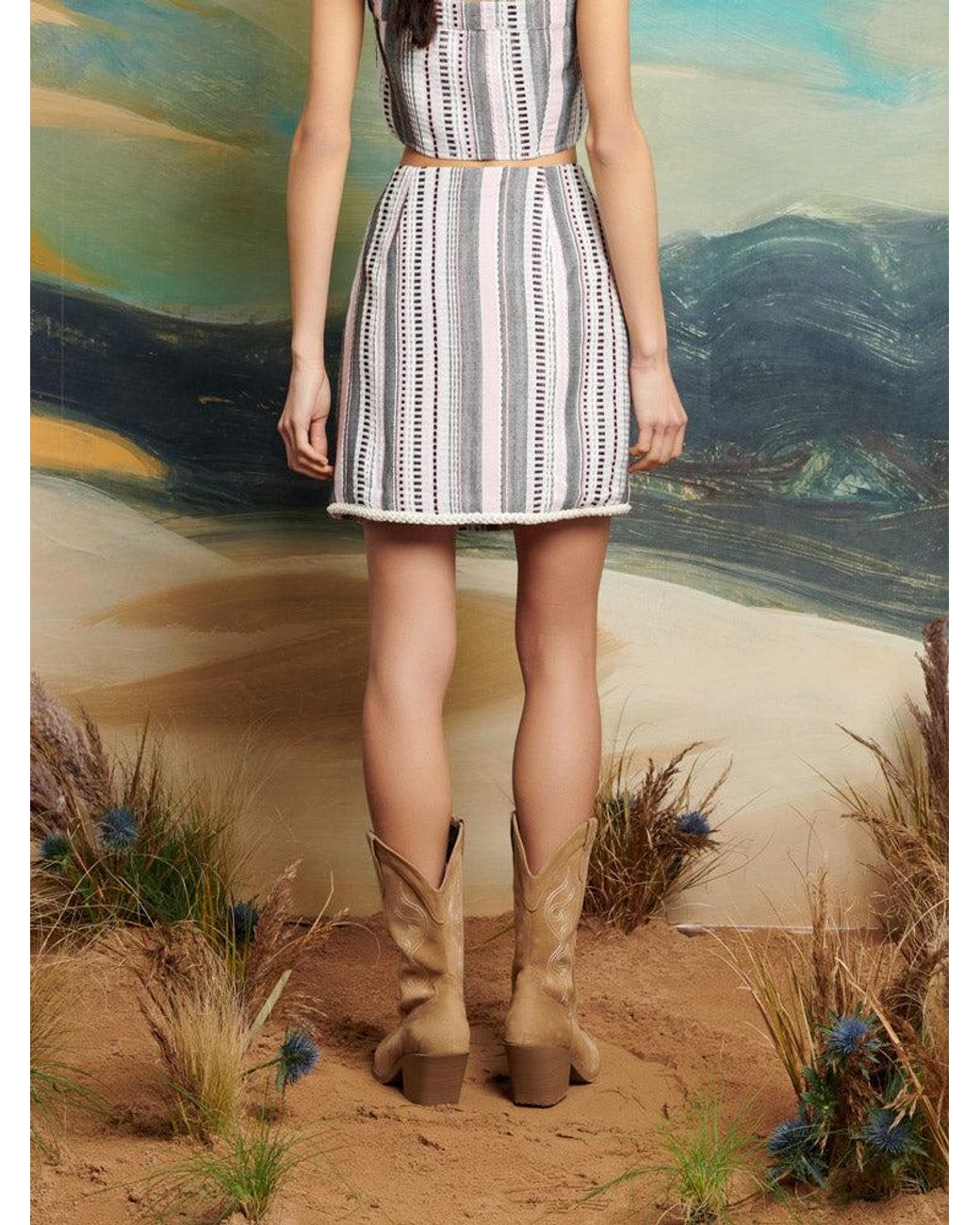 Sister Jane Green Dream Giselle Tweed Mini Skirt