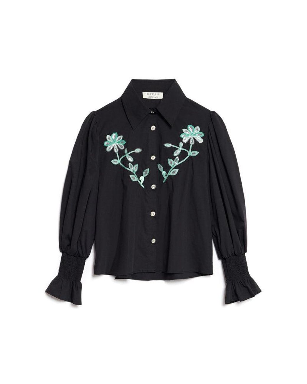 Sister Jane Red Dream Portrait Embroidery Shirt