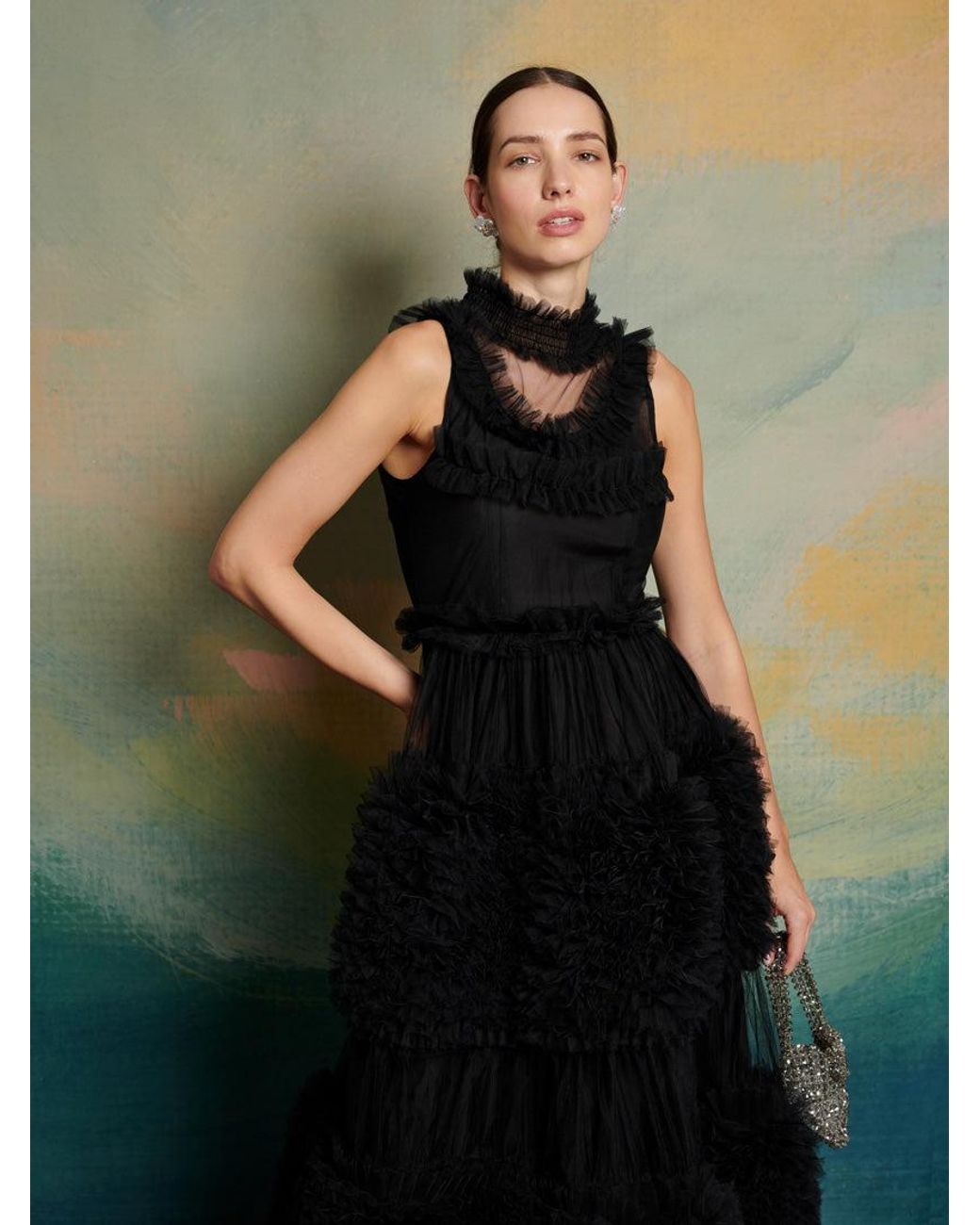 Sister Jane Dream Black Swan Tulle Dress in Green | Lyst