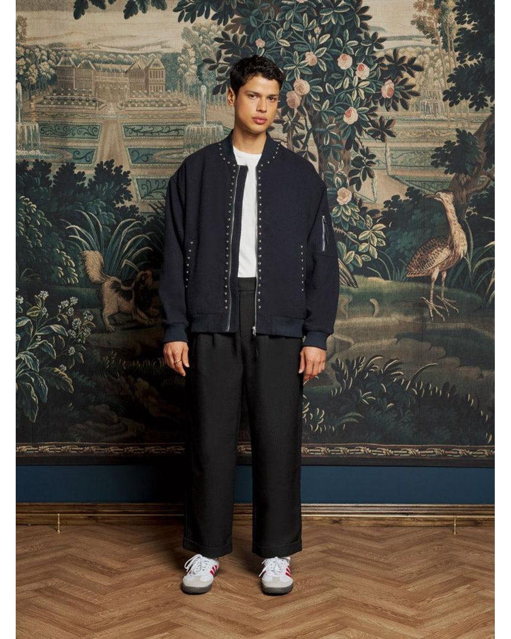 Sister Jane Gray Milo Studded Bomber Jacket