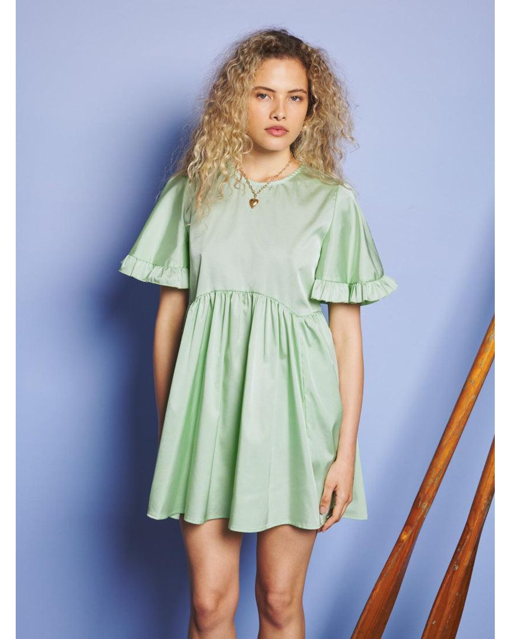 Sister Jane Blue Evergreens Mini Dress