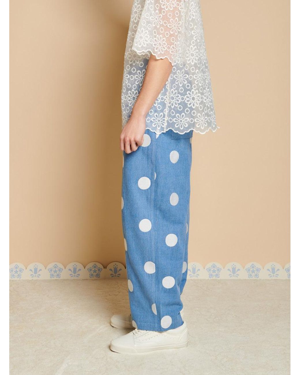 Sister Jane Blue Erik Embroidery Jeans