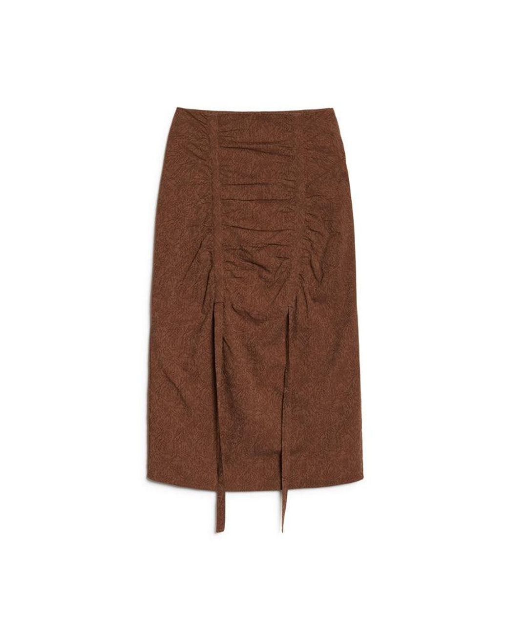 Sister Jane Brown Ghospell Tania Ruched Midi Skirt