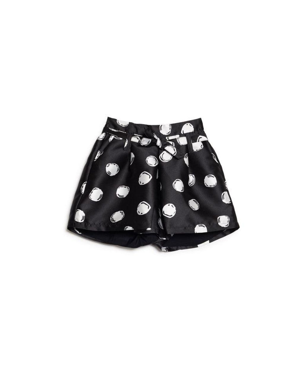 Sister Jane Black Illume Spot Belted Shorts