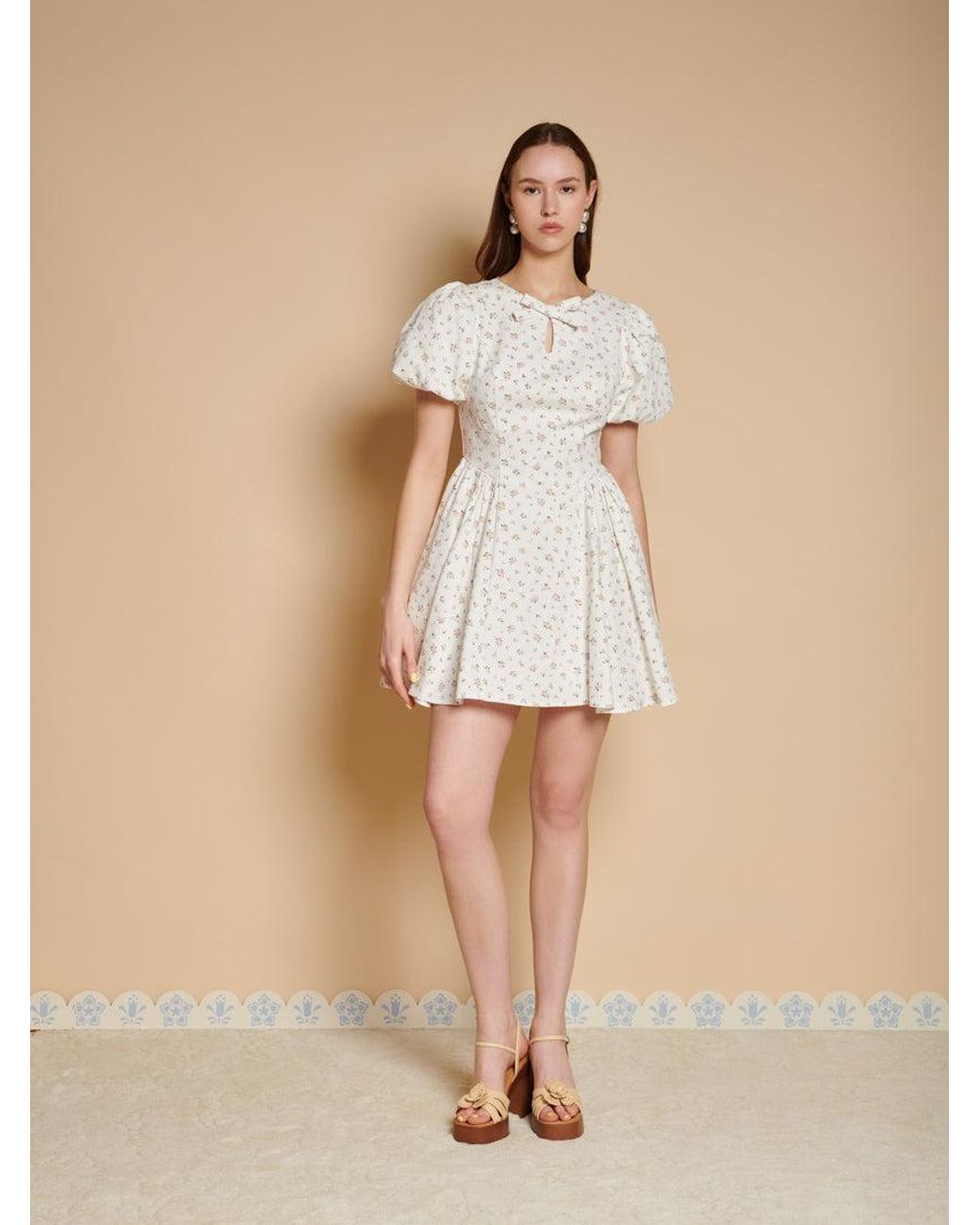 Sister Jane Natural Elin Ditsy Mini Dress
