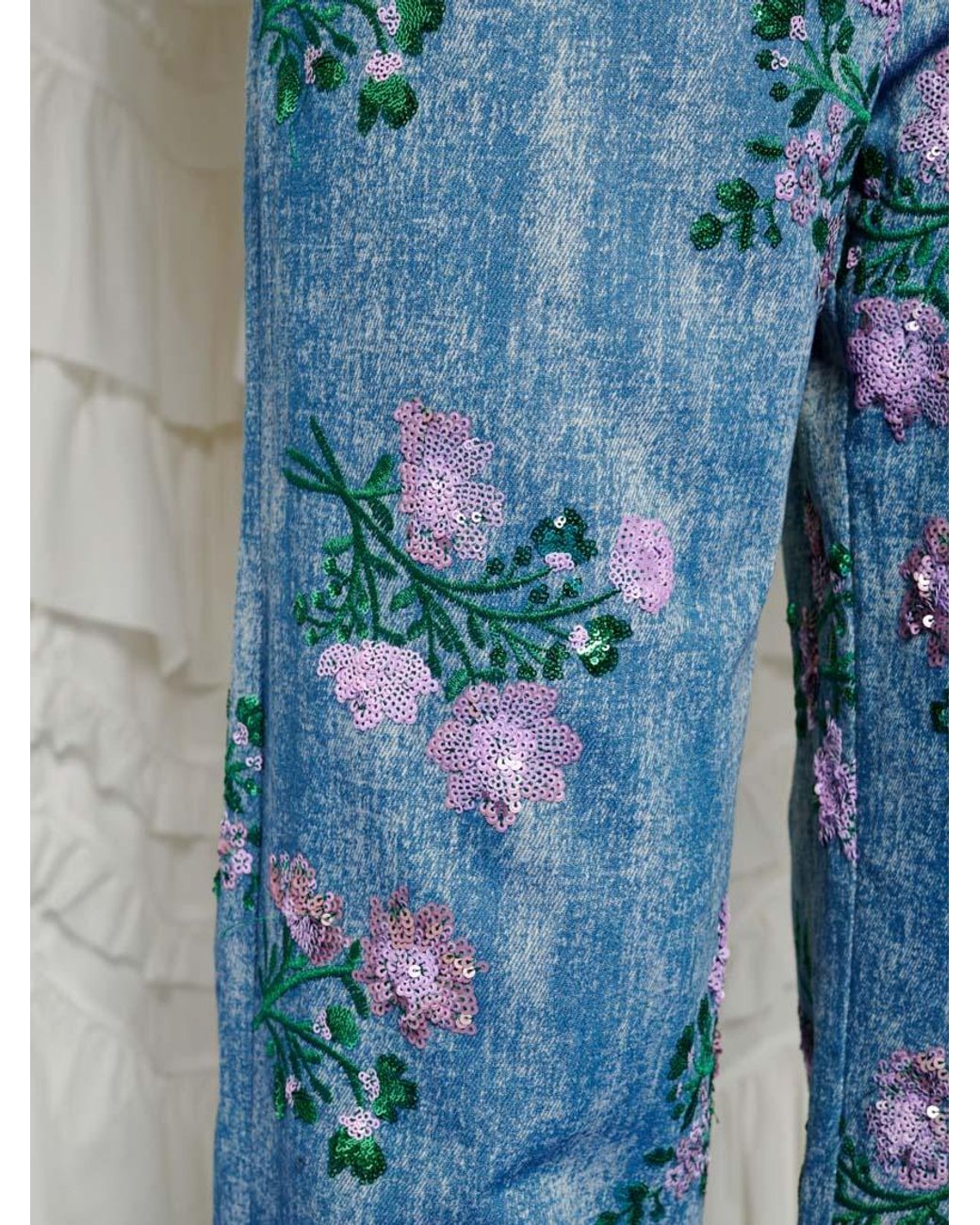 Sister Jane Blue Dream Azul Embellished Trousers