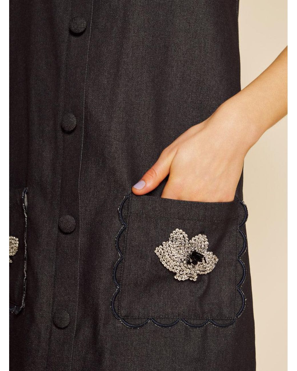 Sister Jane Natural Rosemary Denim Mini Dress