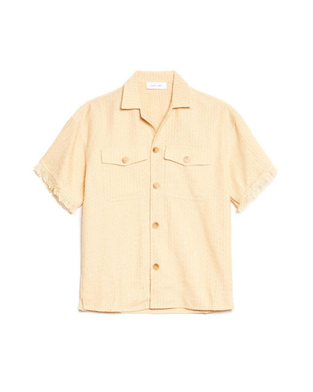 Sister Jane Blue Mountain Tweed Revere Collar Shirt
