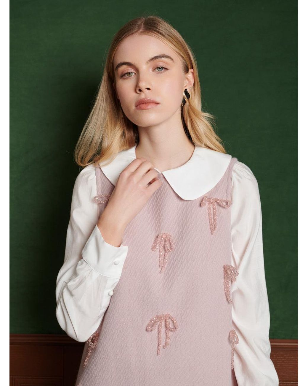 Sister Jane Green Alpine Bow Mini Dress