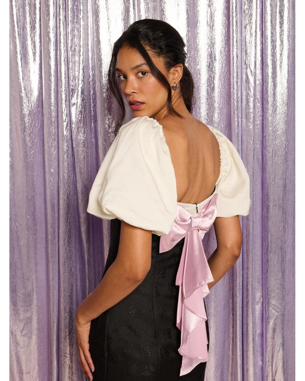 Sister Jane Pink Bianca Bow Mini Dress