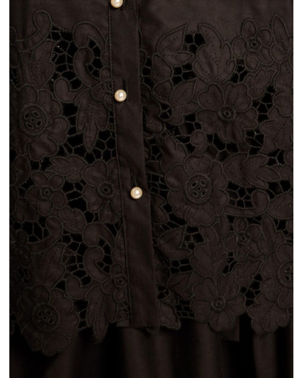 Sister Jane Black La Fiesta Embroidered Blouse