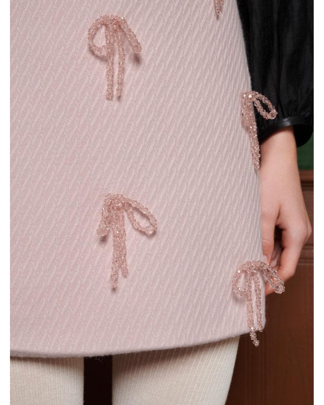 Sister Jane Pink Alpine Bow Mini Skirt