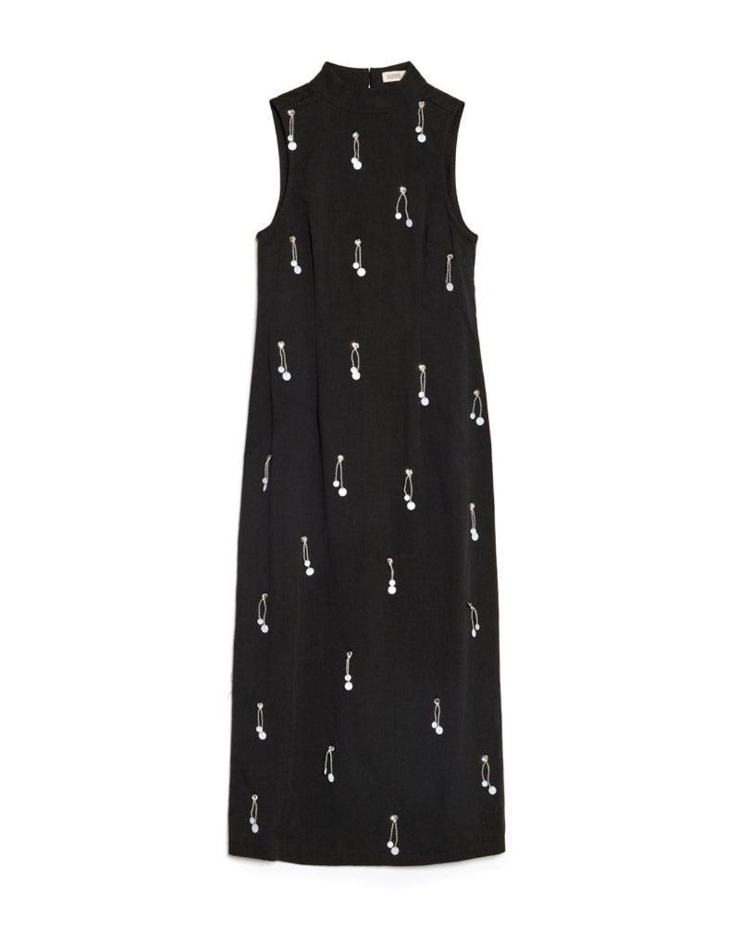 Sister Jane Black Ghospell Augusta Embellished Midi Dress